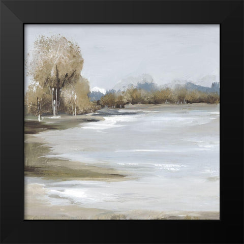 Tree Breeze  Black Modern Wood Framed Art Print by Lera