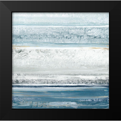 Blue Marble I  Black Modern Wood Framed Art Print by Lera