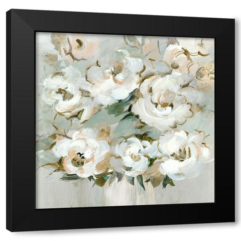 Timeless Bouquet I Black Modern Wood Framed Art Print by Lera