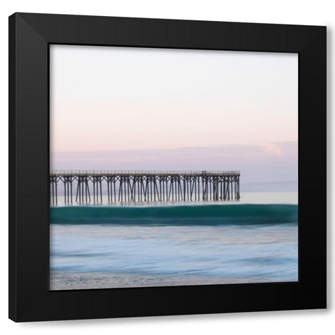 San Simeon  Black Modern Wood Framed Art Print with Double Matting by Delva, Florence