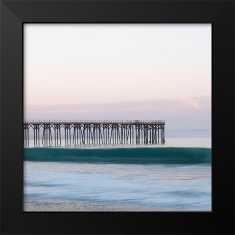 San Simeon  Black Modern Wood Framed Art Print by Delva, Florence