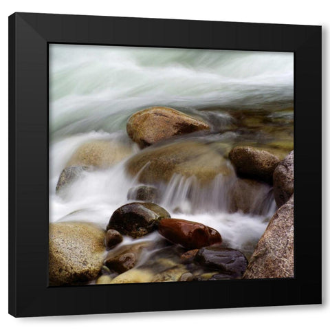 Waterfall Black Modern Wood Framed Art Print by Levit, Keith