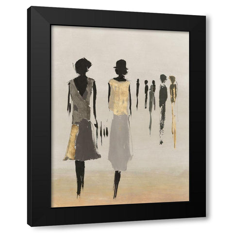 Fashionable Ladies I  Black Modern Wood Framed Art Print by Lily K