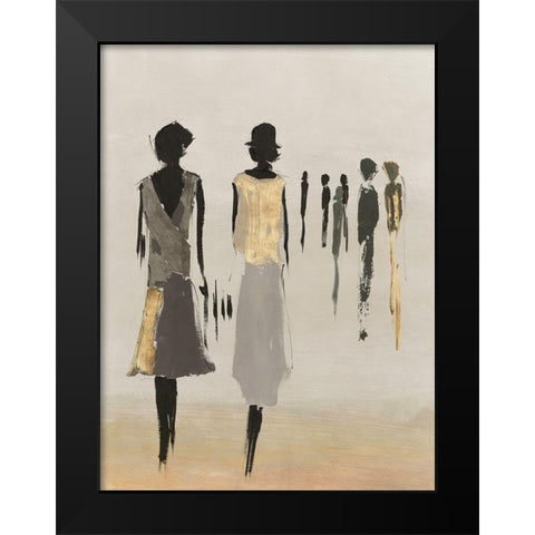 Fashionable Ladies I  Black Modern Wood Framed Art Print by Lily K