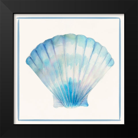 Seashell Serenade III Black Modern Wood Framed Art Print by Lily K