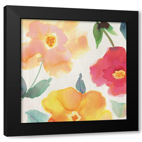 So Happy II  Black Modern Wood Framed Art Print by Berg, Margaret