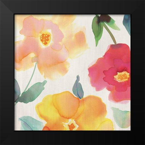 So Happy II  Black Modern Wood Framed Art Print by Berg, Margaret