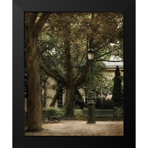 Quiet Corner Black Modern Wood Framed Art Print by White, Milla