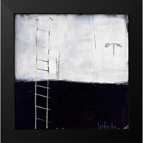 Infinity Black Modern Wood Framed Art Print by Pulliam, Mark
