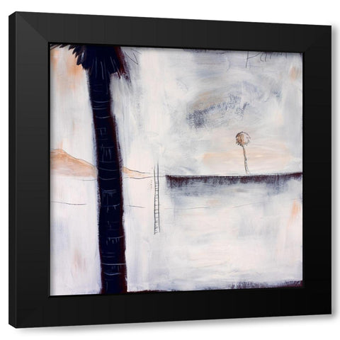 The Last Palm Black Modern Wood Framed Art Print with Double Matting by Pulliam, Mark