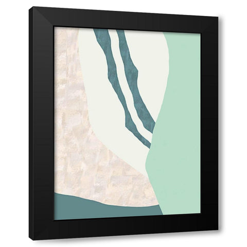 Amble Black Modern Wood Framed Art Print with Double Matting by Modi, Sakshi