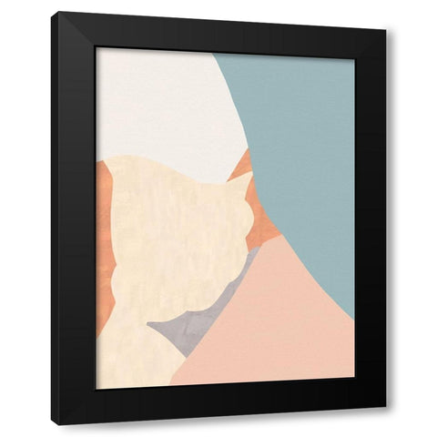 Wander Black Modern Wood Framed Art Print by Modi, Sakshi