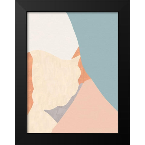 Wander Black Modern Wood Framed Art Print by Modi, Sakshi