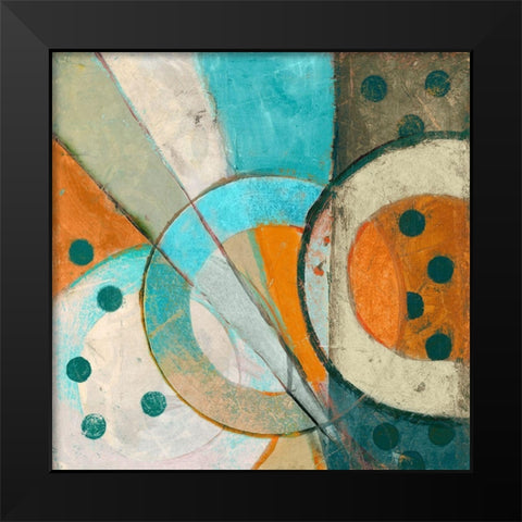 Descending Black Modern Wood Framed Art Print by van der Hart, Marjolyn