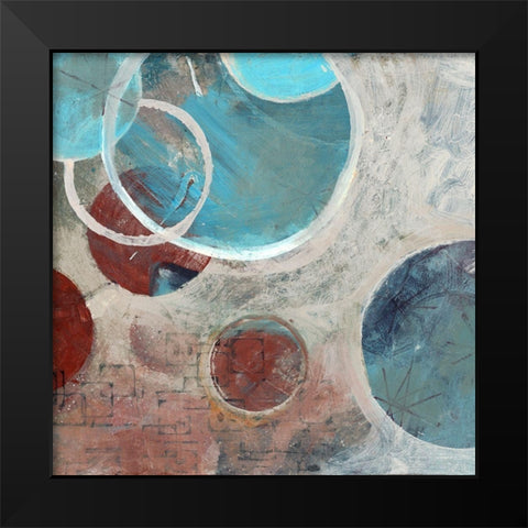Romance II Black Modern Wood Framed Art Print by Van der Hart, Marjolyn