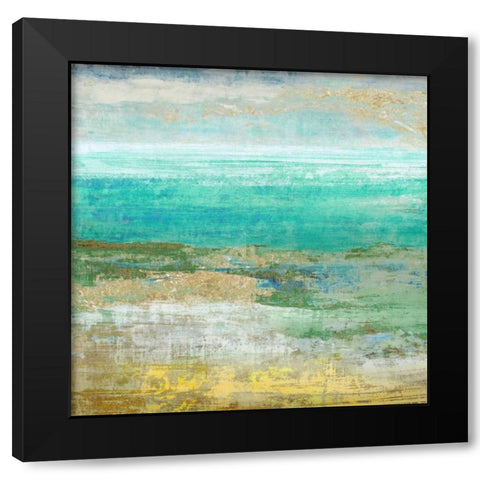 Ocean Light II Black Modern Wood Framed Art Print by Woods, Maya