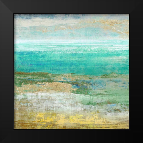 Ocean Light II Black Modern Wood Framed Art Print by Woods, Maya
