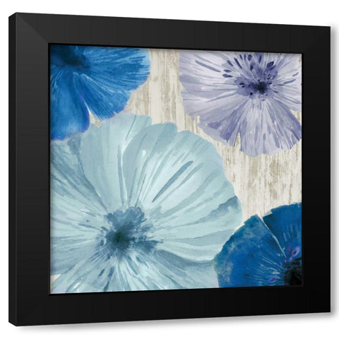 Poppies I Black Modern Wood Framed Art Print with Double Matting by Woods, Maya