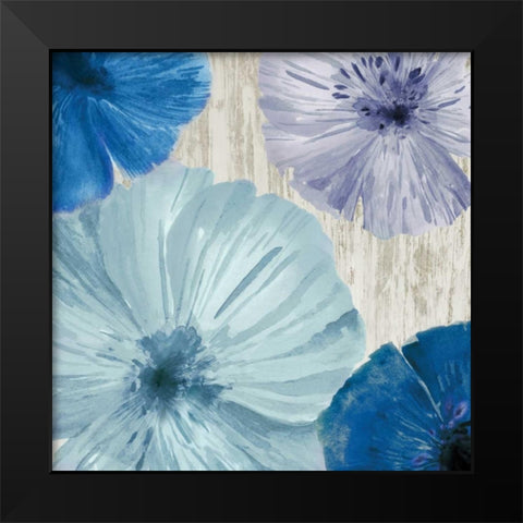 Poppies I Black Modern Wood Framed Art Print by Woods, Maya