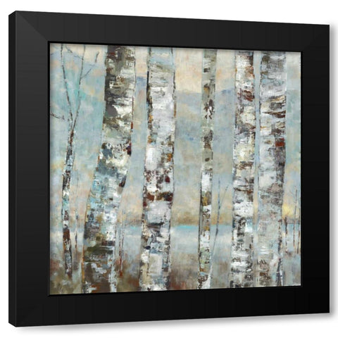 Winter Birch I  Black Modern Wood Framed Art Print by Woods, Maya