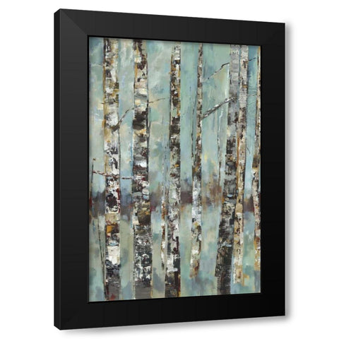 Winter Birch III Black Modern Wood Framed Art Print by Woods, Maya