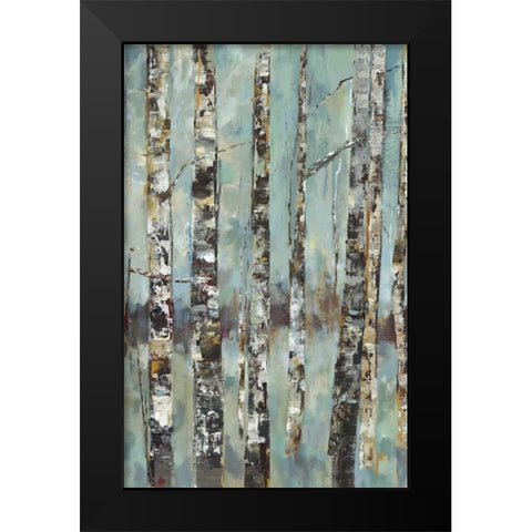 Winter Birch III Black Modern Wood Framed Art Print by Woods, Maya
