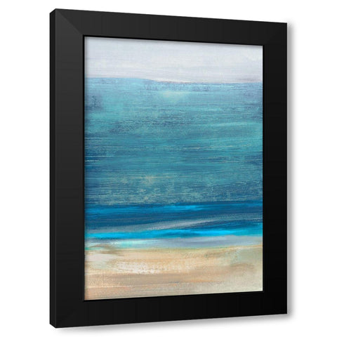 Oceanview  Black Modern Wood Framed Art Print by Woods, Maya