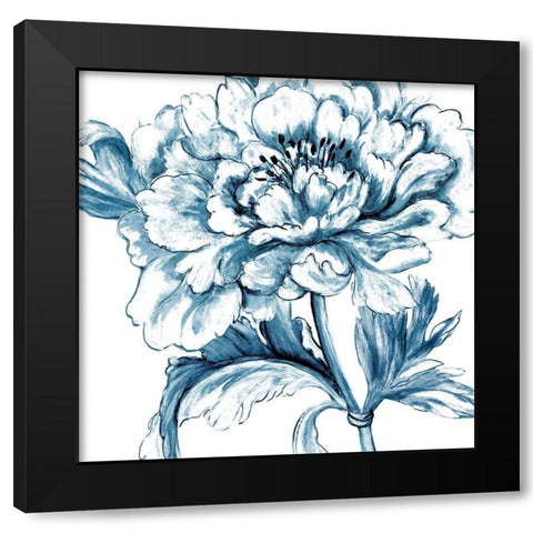 Norwegian Botanical II Black Modern Wood Framed Art Print with Double Matting by Woods, Maya