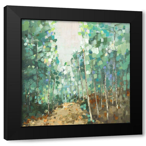 Backwoods I Black Modern Wood Framed Art Print with Double Matting by Woods, Maya