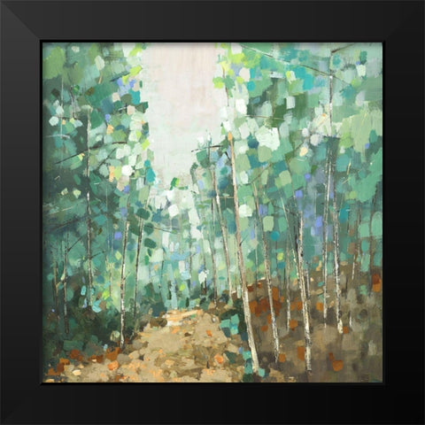Backwoods I Black Modern Wood Framed Art Print by Woods, Maya