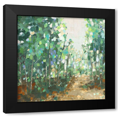 Backwoods II Black Modern Wood Framed Art Print by Woods, Maya