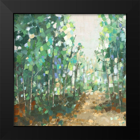 Backwoods II Black Modern Wood Framed Art Print by Woods, Maya