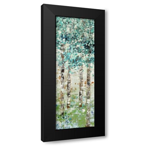 Foliage II Black Modern Wood Framed Art Print with Double Matting by Woods, Maya