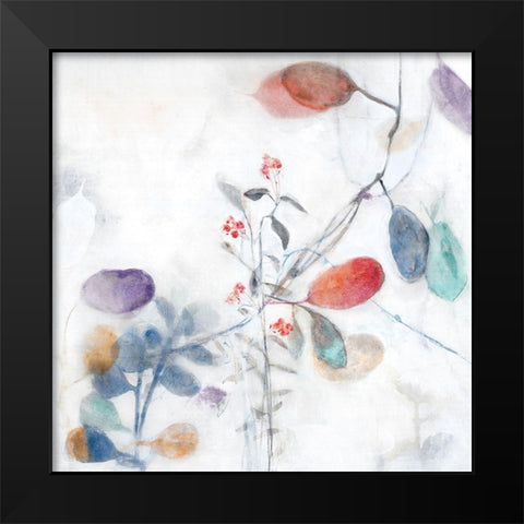Flush of Fragrance II Black Modern Wood Framed Art Print by Woods, Maya