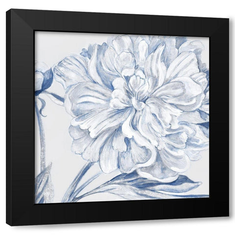 Fresh Petals II Black Modern Wood Framed Art Print by Woods, Maya