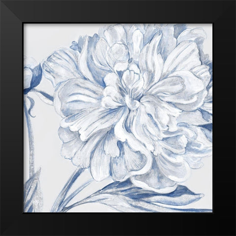 Fresh Petals II Black Modern Wood Framed Art Print by Woods, Maya