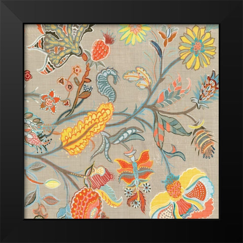 Folklore II Black Modern Wood Framed Art Print by Woods, Maya