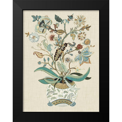 Fleur I Black Modern Wood Framed Art Print by Woods, Maya