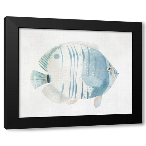Blue SpotfishÂ  Black Modern Wood Framed Art Print with Double Matting by Woods, Maya