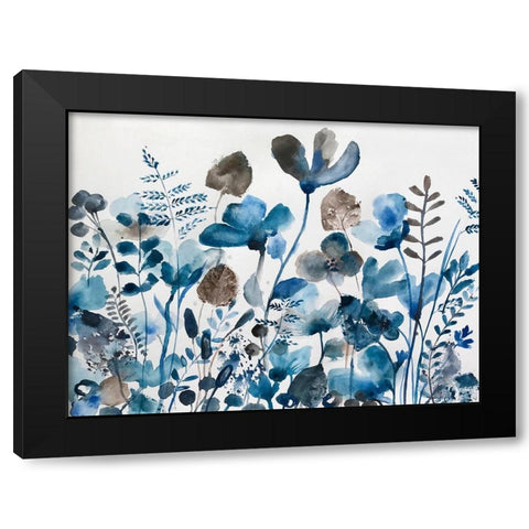 Fragrant Blossoms Black Modern Wood Framed Art Print by Woods, Maya