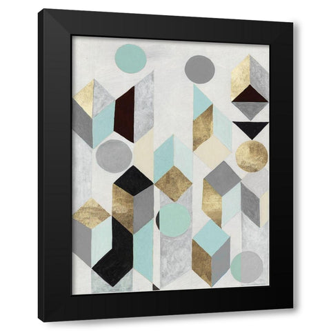 Stay With Me  Black Modern Wood Framed Art Print with Double Matting by Woods, Maya