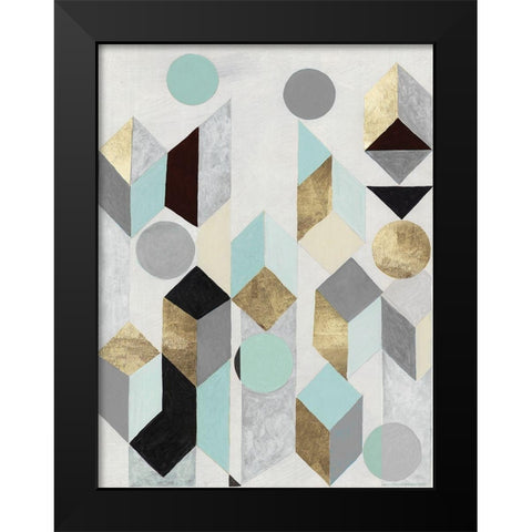 Stay With Me  Black Modern Wood Framed Art Print by Woods, Maya