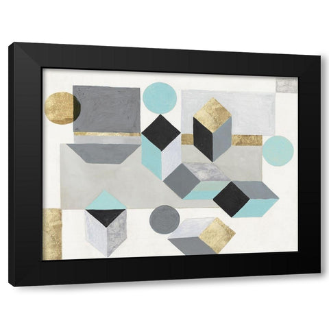 Our Own Paths I Black Modern Wood Framed Art Print by Woods, Maya