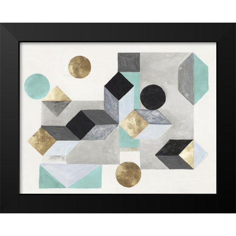 Our Own Paths II  Black Modern Wood Framed Art Print by Woods, Maya