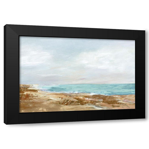 Coastal Stroll I  Black Modern Wood Framed Art Print by Woods, Maya