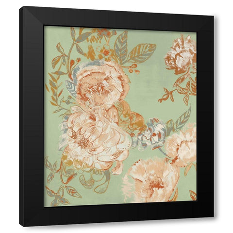 Garden Senses I  Black Modern Wood Framed Art Print by Woods, Maya