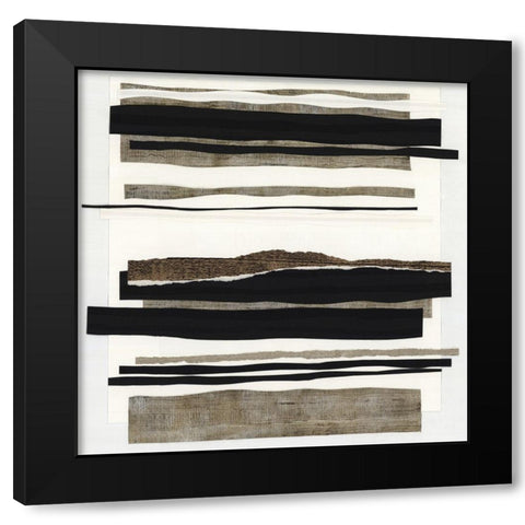 Time After Time I  Black Modern Wood Framed Art Print by Woods, Maya