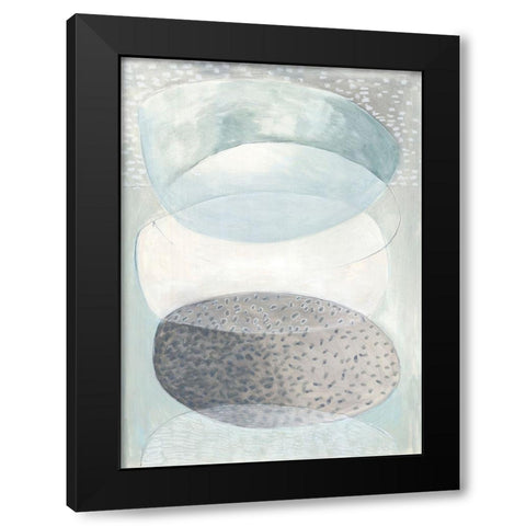 Blue Approach  Black Modern Wood Framed Art Print by Woods, Maya