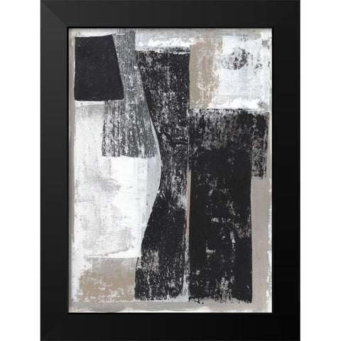 Chasing I  Black Modern Wood Framed Art Print by Woods, Maya