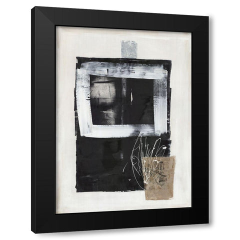 Pullling Forces  Black Modern Wood Framed Art Print by Woods, Maya
